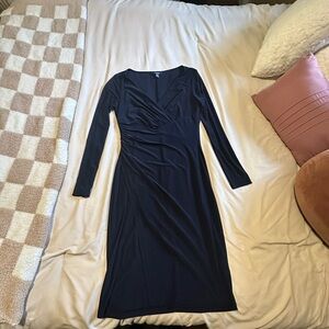 Navy Long Sleeve Dress